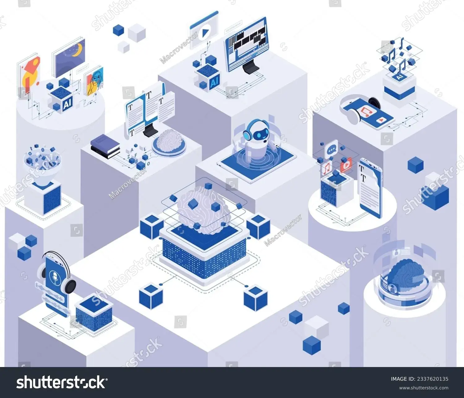 AI & Automation Generative Administrative Automation capability illustration.
