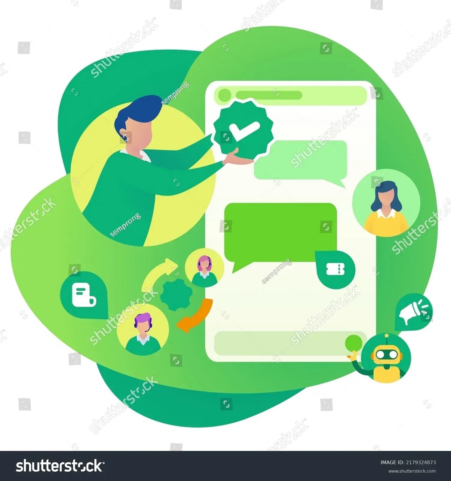 Customer Experience Management WhatsApp Business API Integration capability illustration.