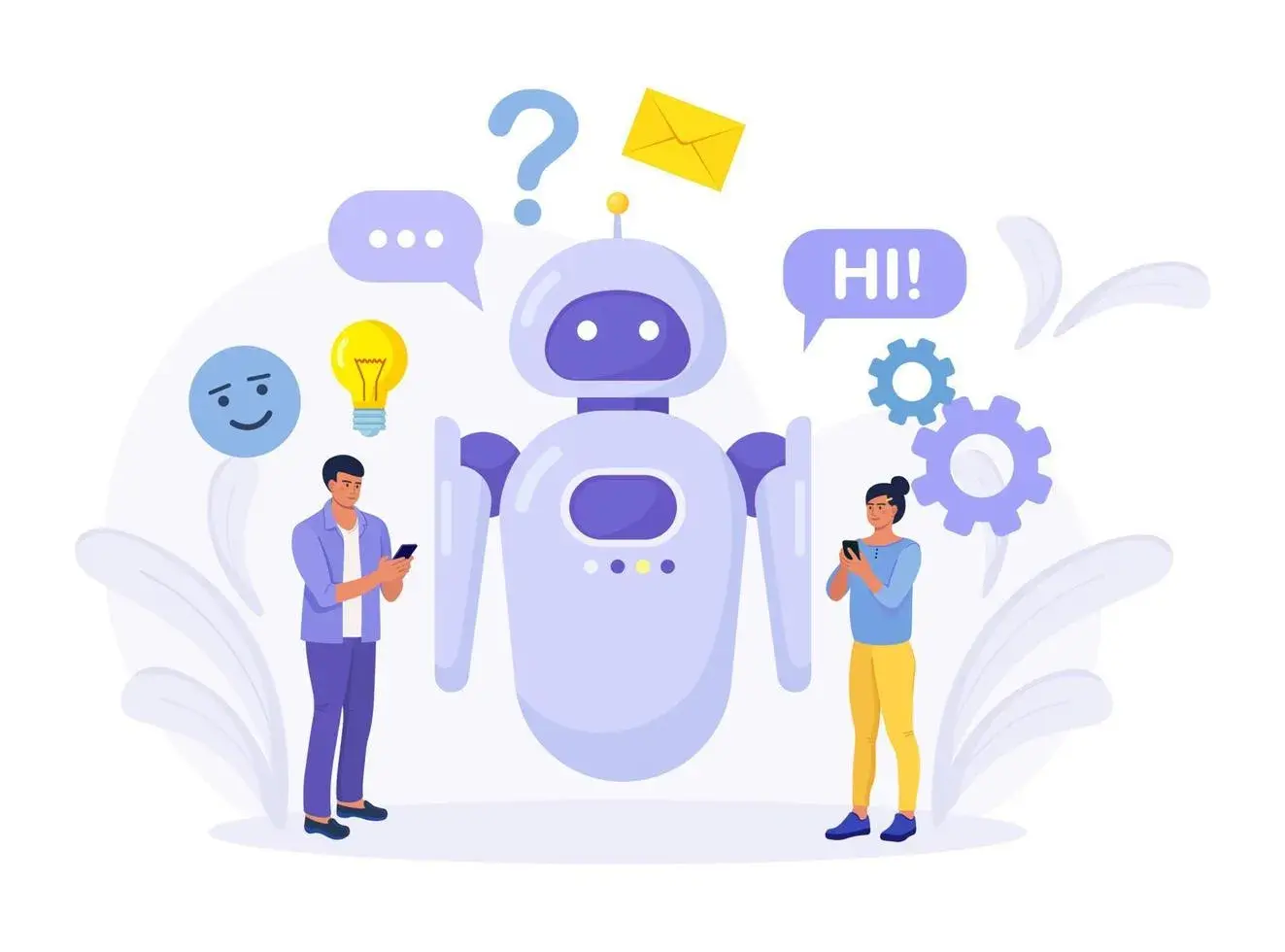 Customer Experience Management AI Chatbot Development capability illustration.