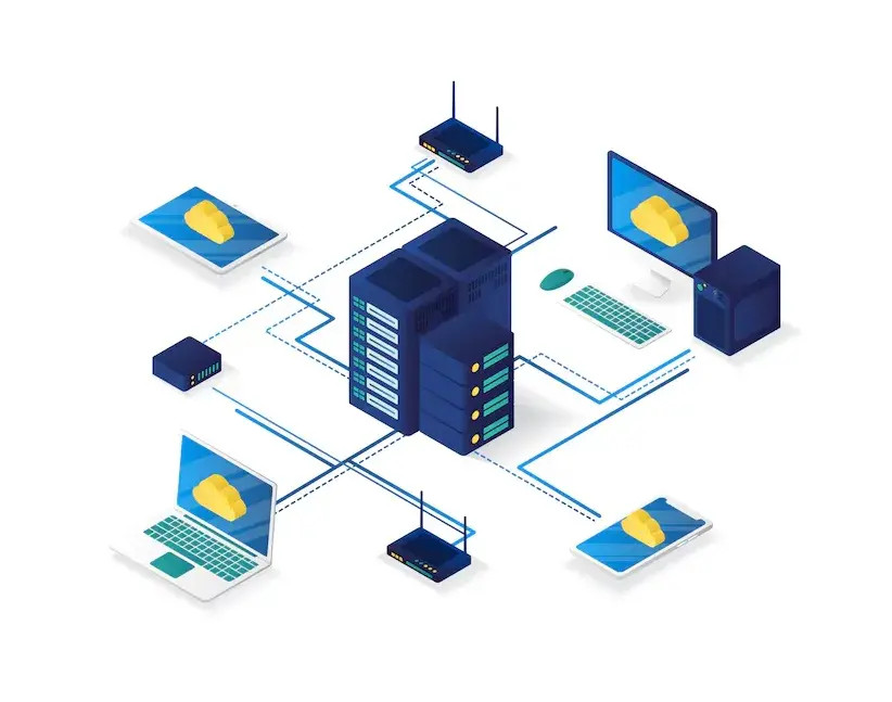 Hosting & Infrastructure Managed Hosting Setup capability illustration.
