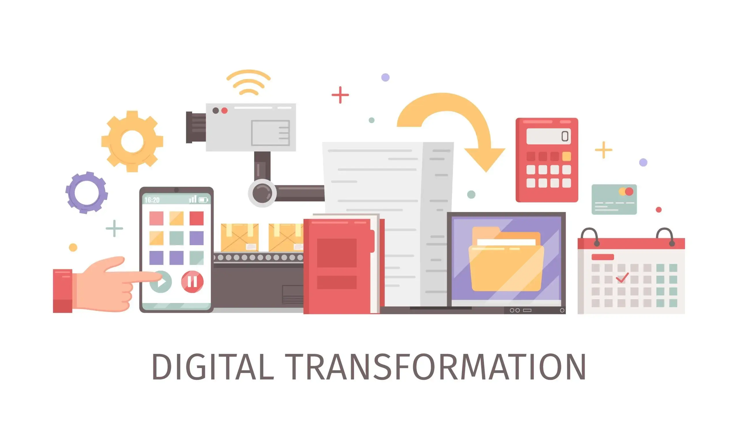 IT Consulting & IT Services Digital Transformation Consulting capability illustration.