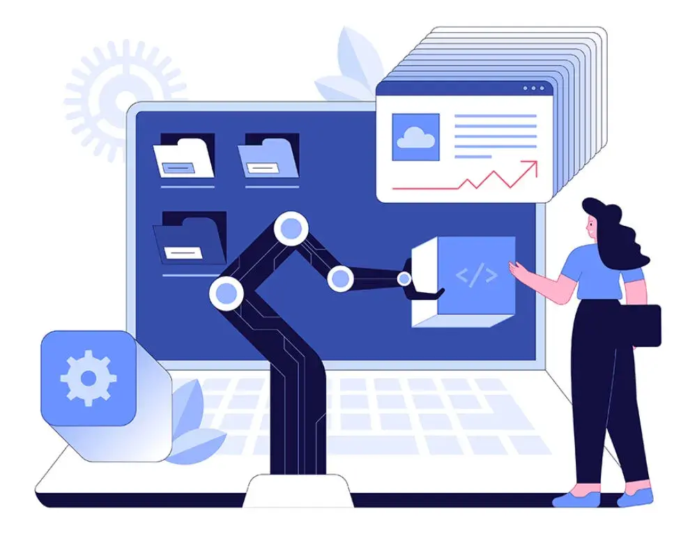 Software Development Workflow and Approval Engine capability illustration.