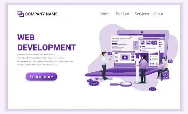 Web Development Landing Pages capability illustration.