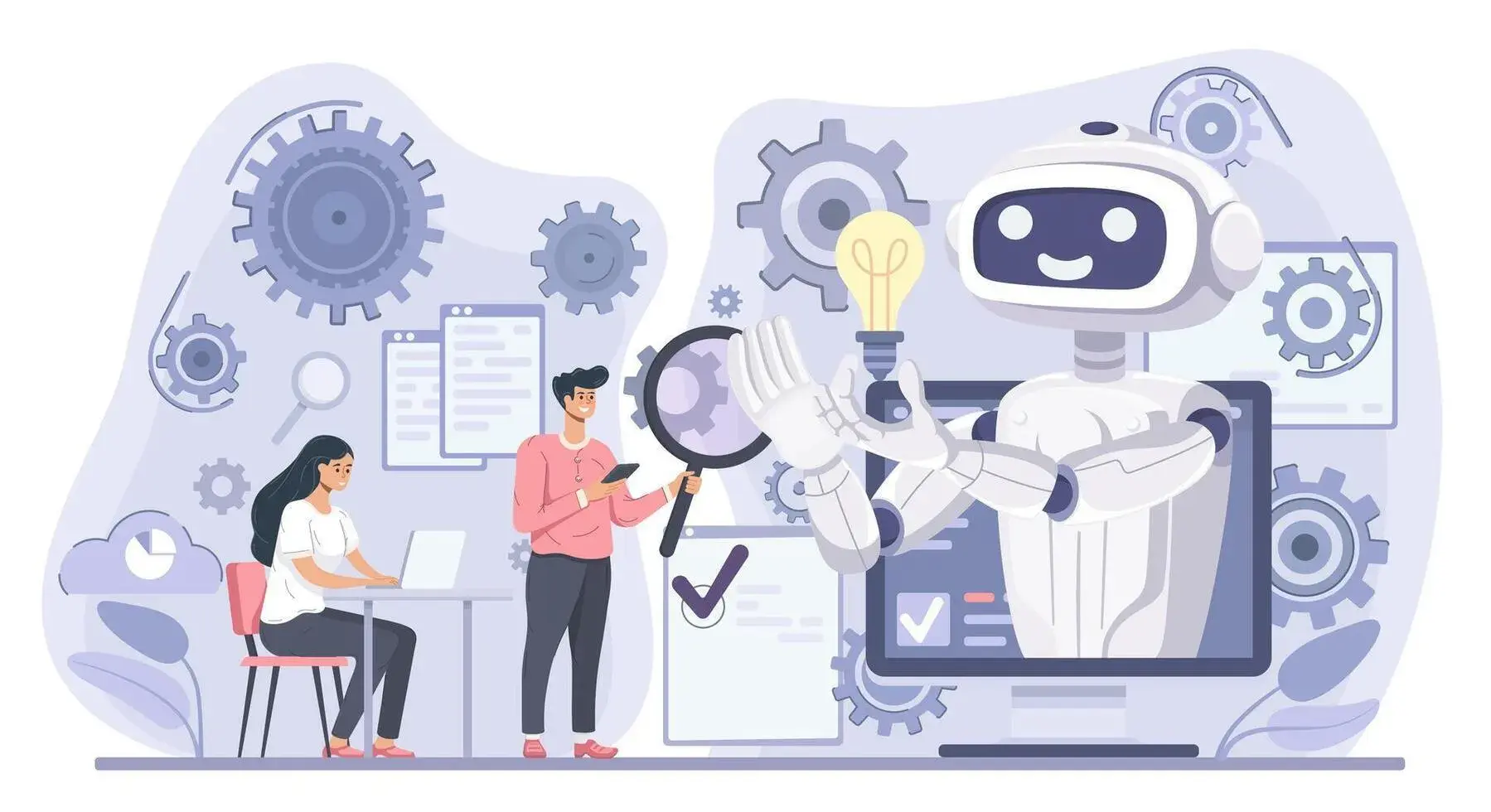 AI & Automation Intelligent Exception Handling capability illustration.