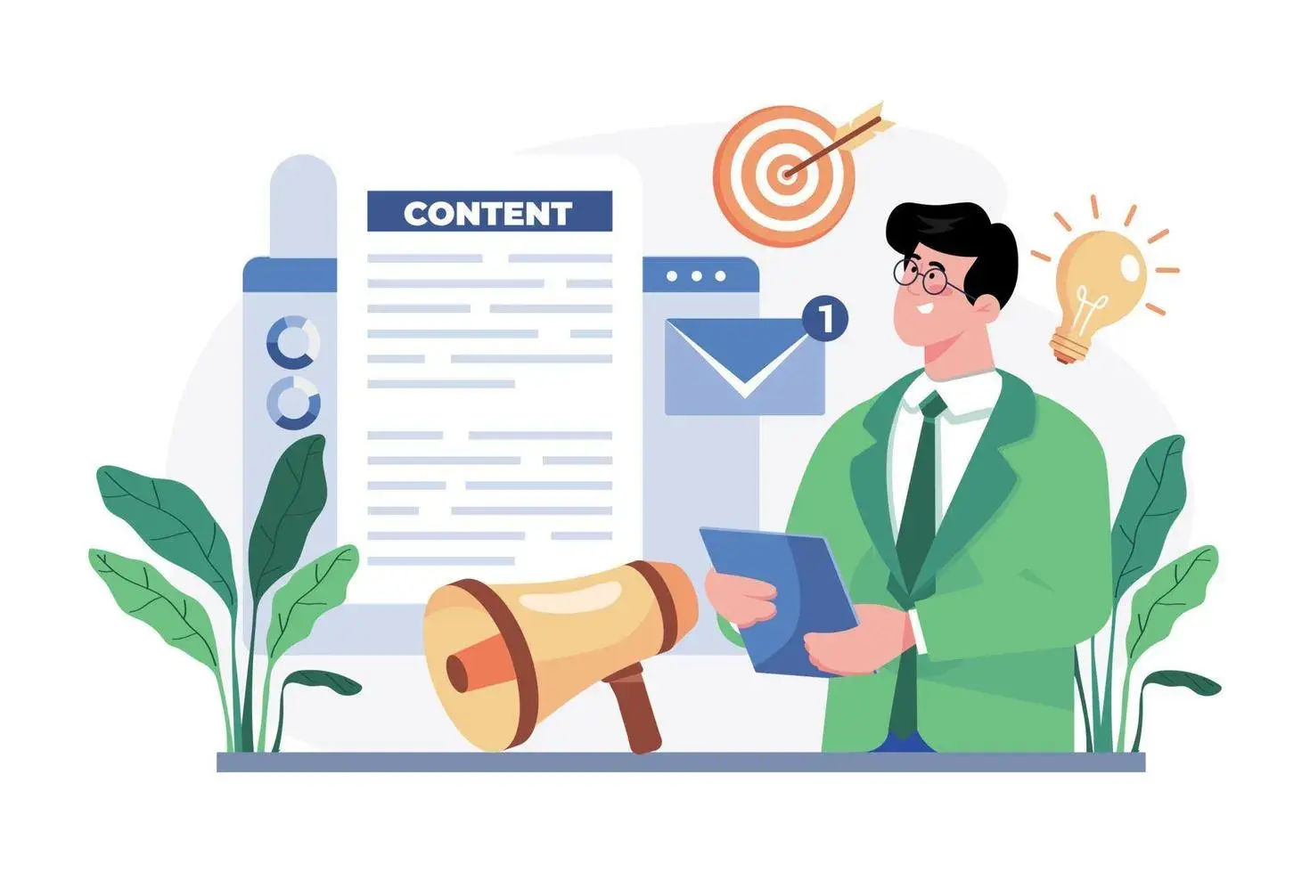 Digital Marketing Thought Leadership Content capability illustration.