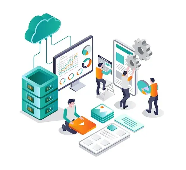 Web Development Content Migration capability illustration.