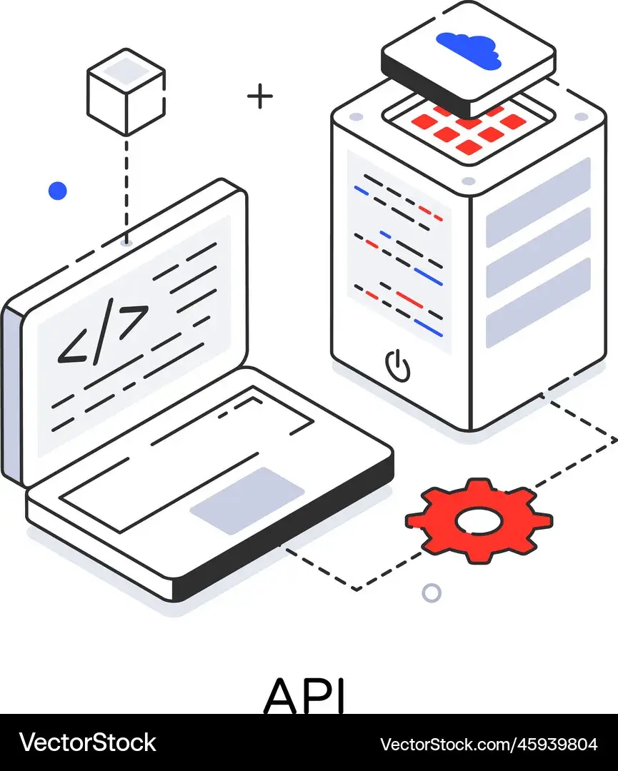 Web Development API and Webhook Integration capability illustration.